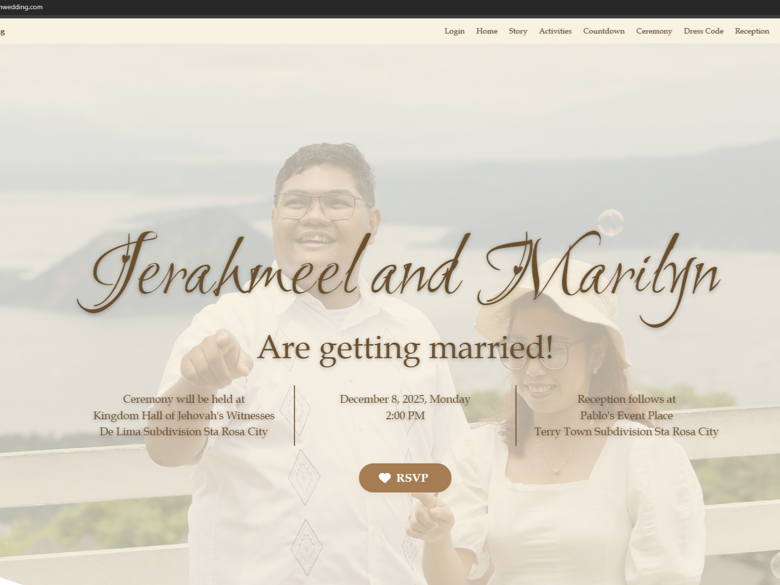 JerahLyn Wedding Site